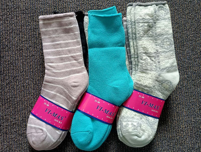 Thick Socks 60 Pairs Women's Thick Thermal Crew Socks, Size 6-10, Random dealonline.co.nz
