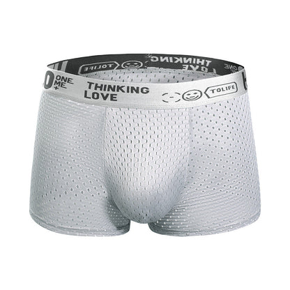 Breathable Ice Mesh Men's Boxer Briefs