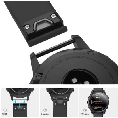 QuickFit Silicone Strap for th Garmin Instinct 2 (available in 12 colours) Habicare