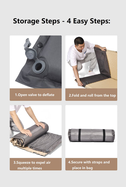 Self-Inflating Mattress – Single Size | Outdoor & Home Use ECOTREK