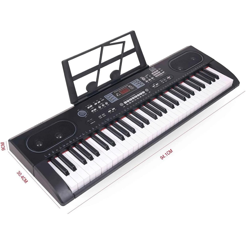 61 Keys Electronic KEYBOARD Piano with Microphone Piano dealonline.co.nz