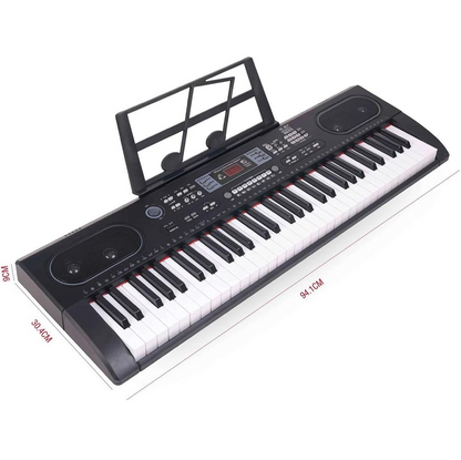 61 Keys Electronic KEYBOARD Piano with Microphone Piano dealonline.co.nz