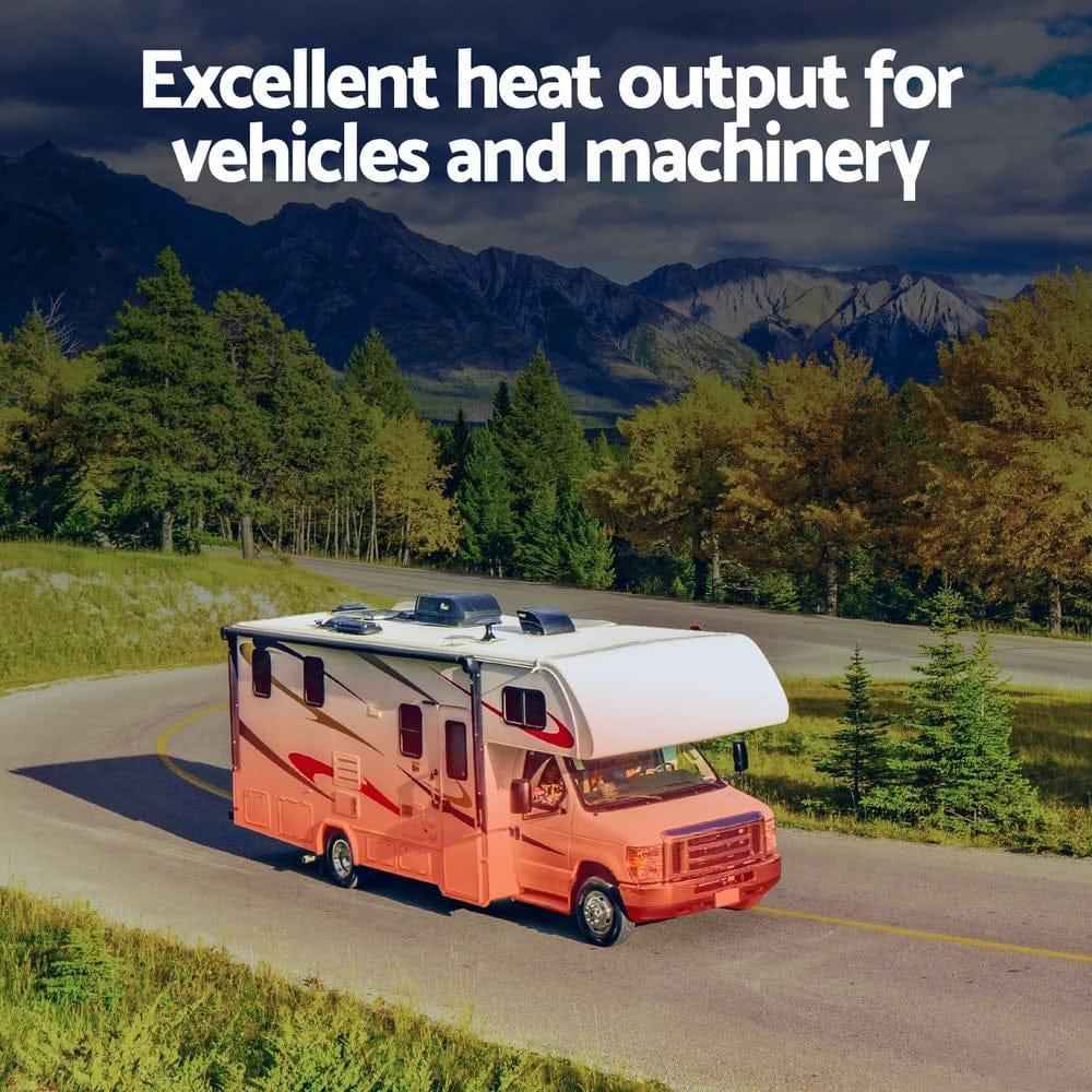 5KW Portable Diesel Air Heater Remote Control LCD Display Quick Heat Car RV Bus Boat