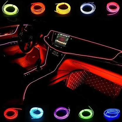 5M USB LED Neon Car Interior Light (7 colours available) Habicare
