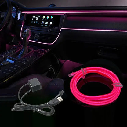 5M USB LED Neon Car Interior Light (7 colours available) Habicare