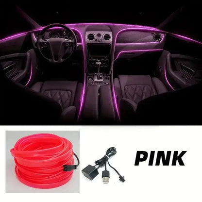 5M USB LED Neon Car Interior Light (7 colours available) Habicare