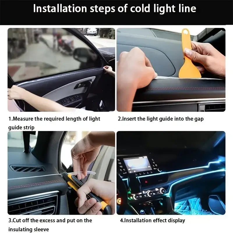 5M USB LED Neon Car Interior Light (7 colours available) Habicare