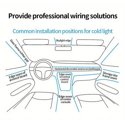 5M USB LED Neon Car Interior Light (7 colours available) Habicare