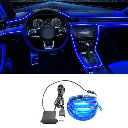 5M USB LED Neon Car Interior Light (7 colours available) Habicare