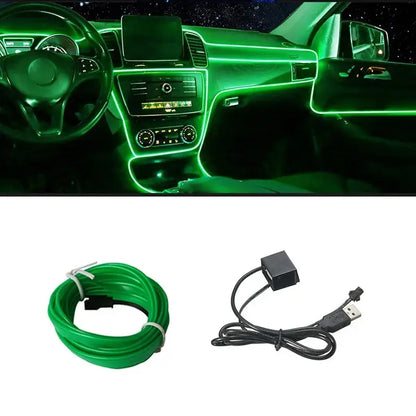 5M USB LED Neon Car Interior Light (7 colours available) Habicare