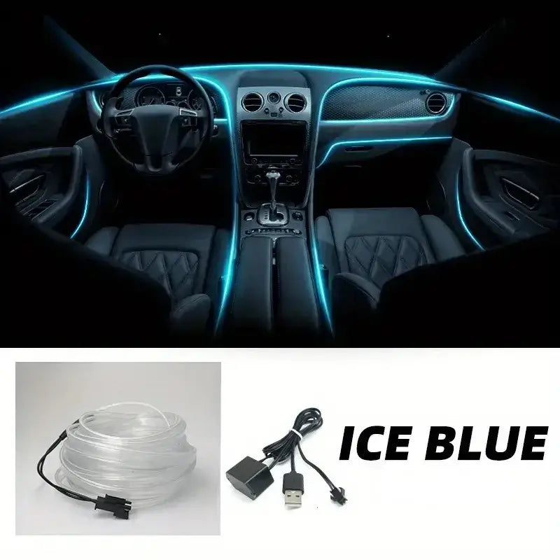 5M USB LED Neon Car Interior Light (7 colours available) Habicare