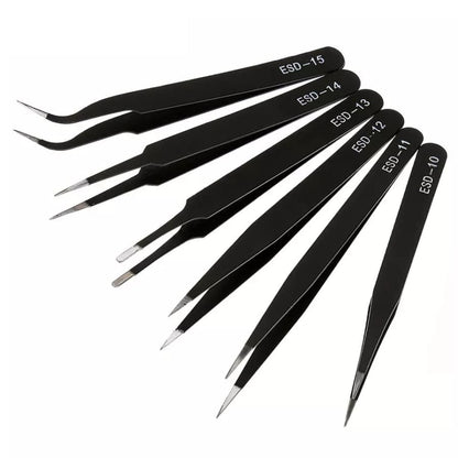 6 Piece Anti-Static Stainless Steel Tweezer Set That Watch Shop