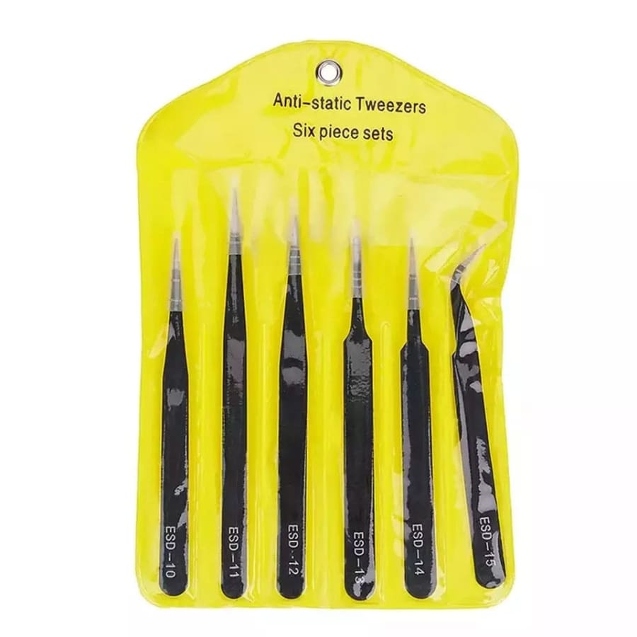 6 Piece Anti-Static Stainless Steel Tweezer Set That Watch Shop