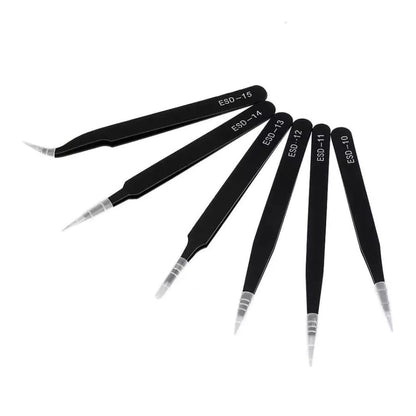 6 Piece Anti-Static Stainless Steel Tweezer Set That Watch Shop