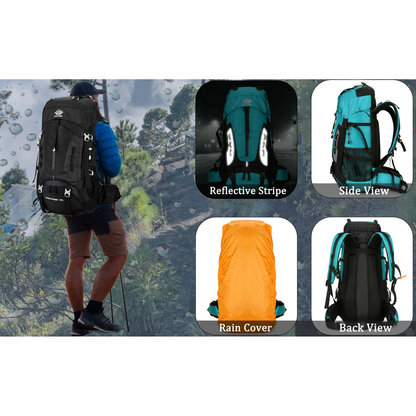 60L Camping & Hiking Backpack – Lightweight Travel Backpack for Outdoor Adventures ECOTREK