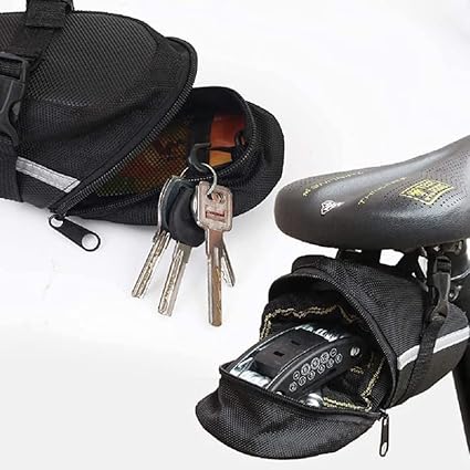 Bicycle Saddle Bag – Lightweight Velcro Seat Bag for MTB, Road Bike & E-Bike JS15505