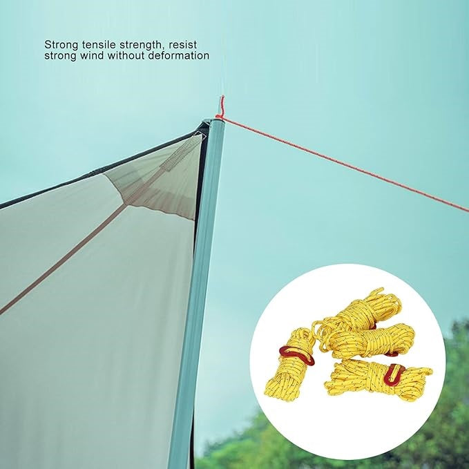 Tent Rope Roller – 4m Reflective Camping Rope ECOTREK
