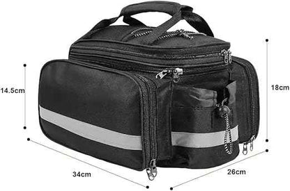 Waterproof Bicycle Rear Seat Bag – Multifunctional Pannier Rack Saddle Bag JS17606