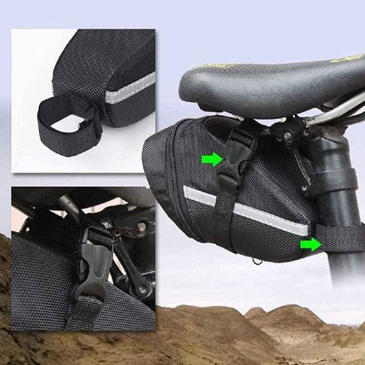 Bicycle Saddle Bag – Lightweight Velcro Seat Bag for MTB, Road Bike & E-Bike JS15505