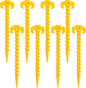 ECOTREK Screw Tent Pegs – 20cm Plastic Spiral Ground Stakes for Camping, Tarp & Outdoor Shelters JP52013