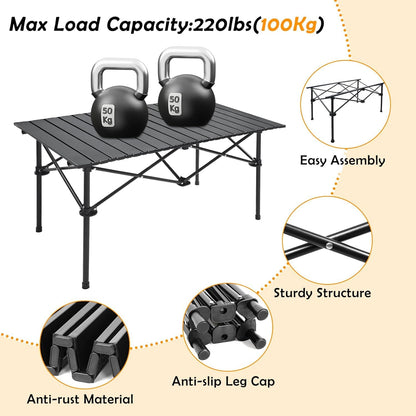 The Perfect Travel Camping Table – 95cm Foldable Outdoor Table ECOTREK