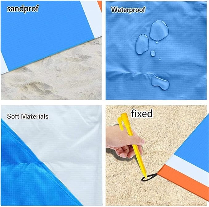 Sandproof & Waterproof Beach Mat – 210x200 cm ECOTREK
