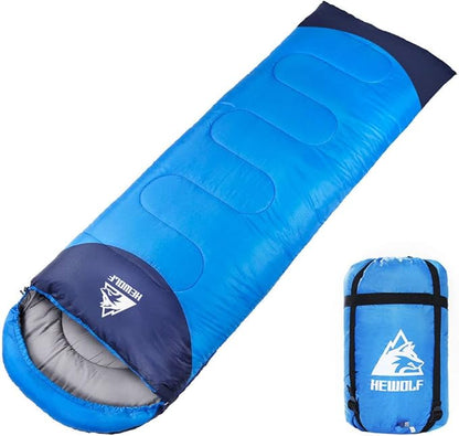 4-Season Adults Envelope Camping Sleeping Bag – Compact & Lightweight 61327 ECOTREK