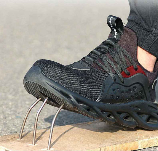 Steel Toe Work Shoes Safety Sneakers Industrial Shoes Lightweight Puncture Proo