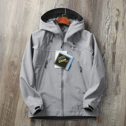 Men's Windproof Softshell Jacket — Waterproof Hooded Outdoor Layer | Hiking & Adventure