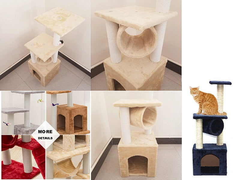 Cat Tree House Post Condo 94cm High dealonline.co.nz