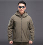 Men's Tactical Softshell Jacket — Waterproof Windproof Fleece Lined | Outdoor & Hiking
