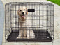 BLACK 70x50x60cm Pet Cage - 70CM Wide Collapsible Metal Pet Cage dealonline.co.nz