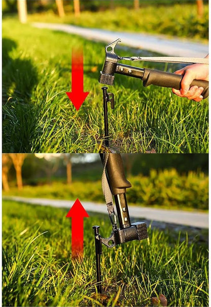 ECOTREK Heavy Duty Tent Hammer – Multi-Function Camping Mallet with Stake Remover JP18809