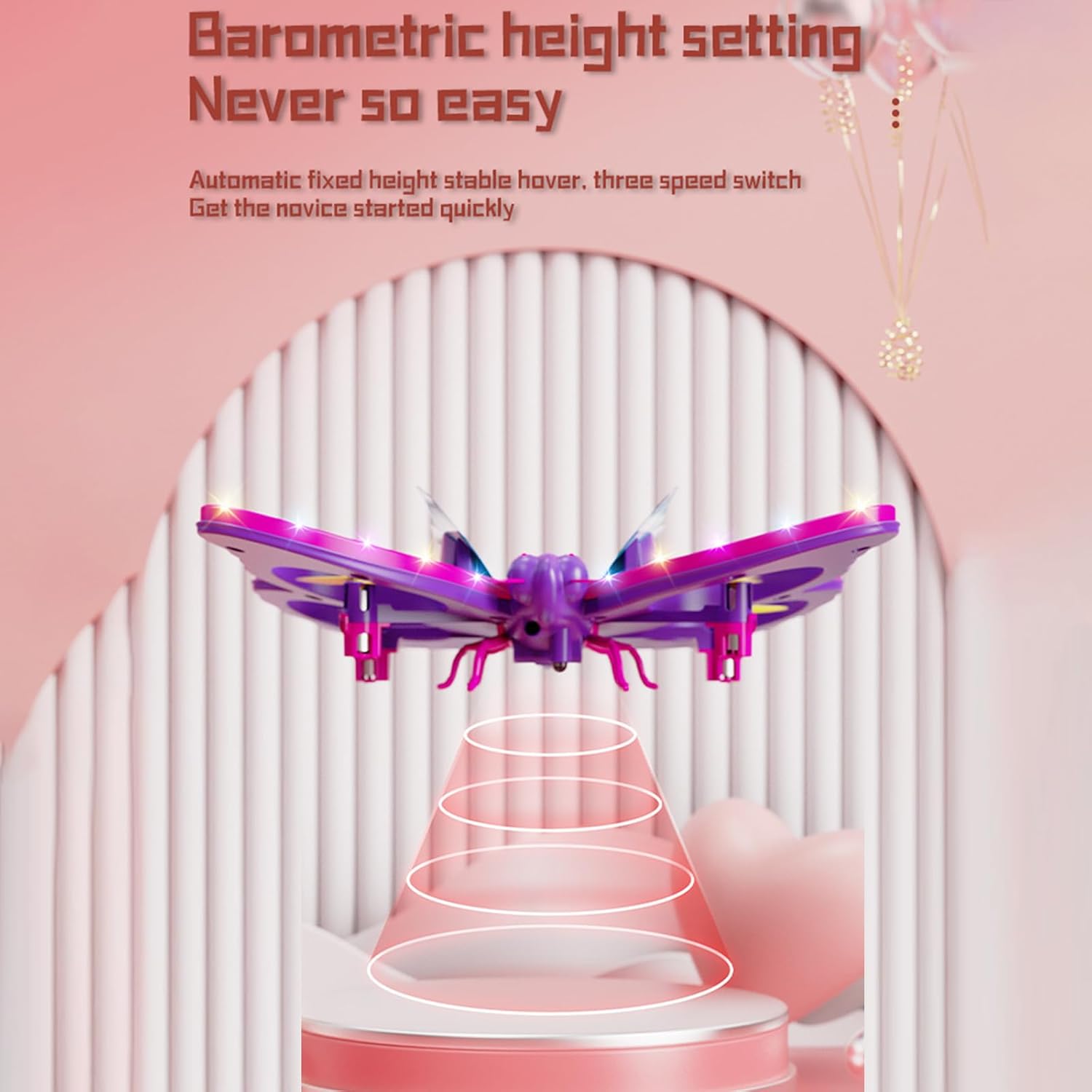 2.4GHz RC Butterfly Drone RC Quadcopter 3D Flip Gravity Sensing Headless dealonline.co.nz