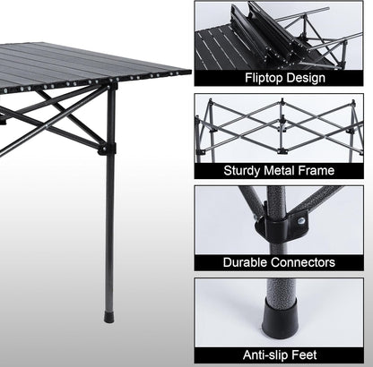 The Perfect Travel Camping Table – 95cm Foldable Outdoor Table ECOTREK