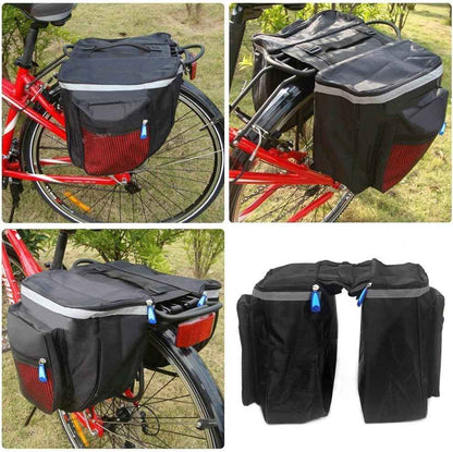 ECOTREK 25L Waterproof Bike Pannier Bag – Rear Rack Cycling Saddle Bag JS16002