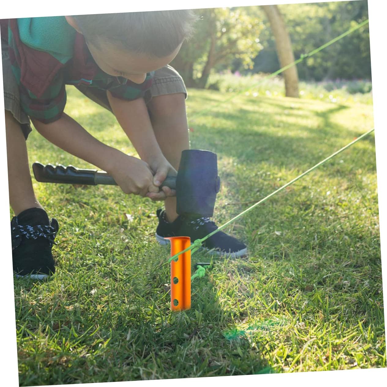 ECOTREK Snow & Sand Tent Stakes – 31cm Aluminum U-Shaped Pegs for Camping & Beach JP5604 ECOTREK