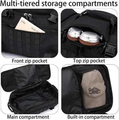 80L Travel Duffel Backpack | Foldable Convertible Holdall with Hidden Straps CP7286