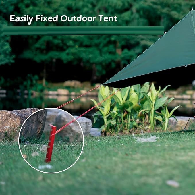 ECOTREK Snow & Sand Tent Stakes – 31cm Aluminum U-Shaped Pegs for Camping & Beach JP5604 ECOTREK