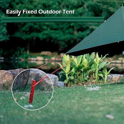 ECOTREK Snow & Sand Tent Stakes – 31cm Aluminum U-Shaped Pegs for Camping & Beach JP5604 ECOTREK