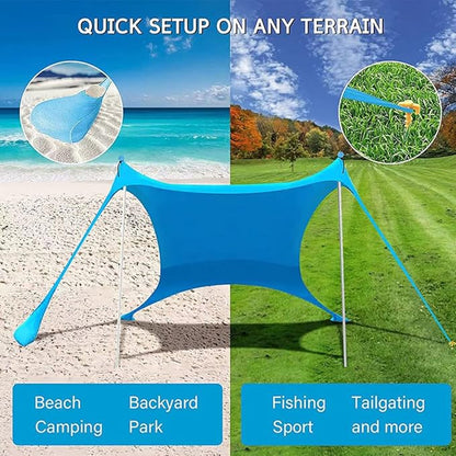 Portable Beach Canopy –Sun Shade Awning ECOTREK