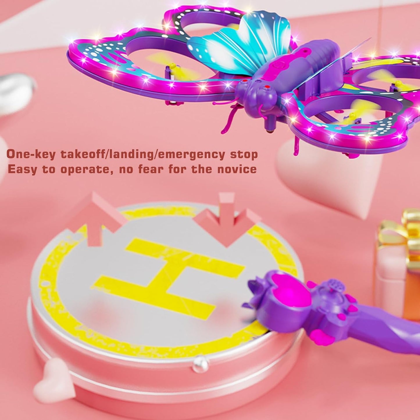 2.4GHz RC Butterfly Drone RC Quadcopter 3D Flip Gravity Sensing Headless dealonline.co.nz