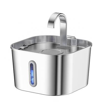 2.2L Stainless Steel Pet Water Fountain – FreshFlow