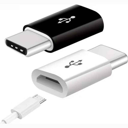 Micro USB to Type C Adapter (Black)