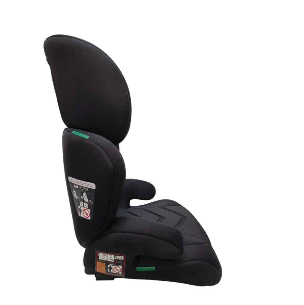 Zen i-Size Booster Car Seat with ISOFIX and Adjustable Headrest - BLACK