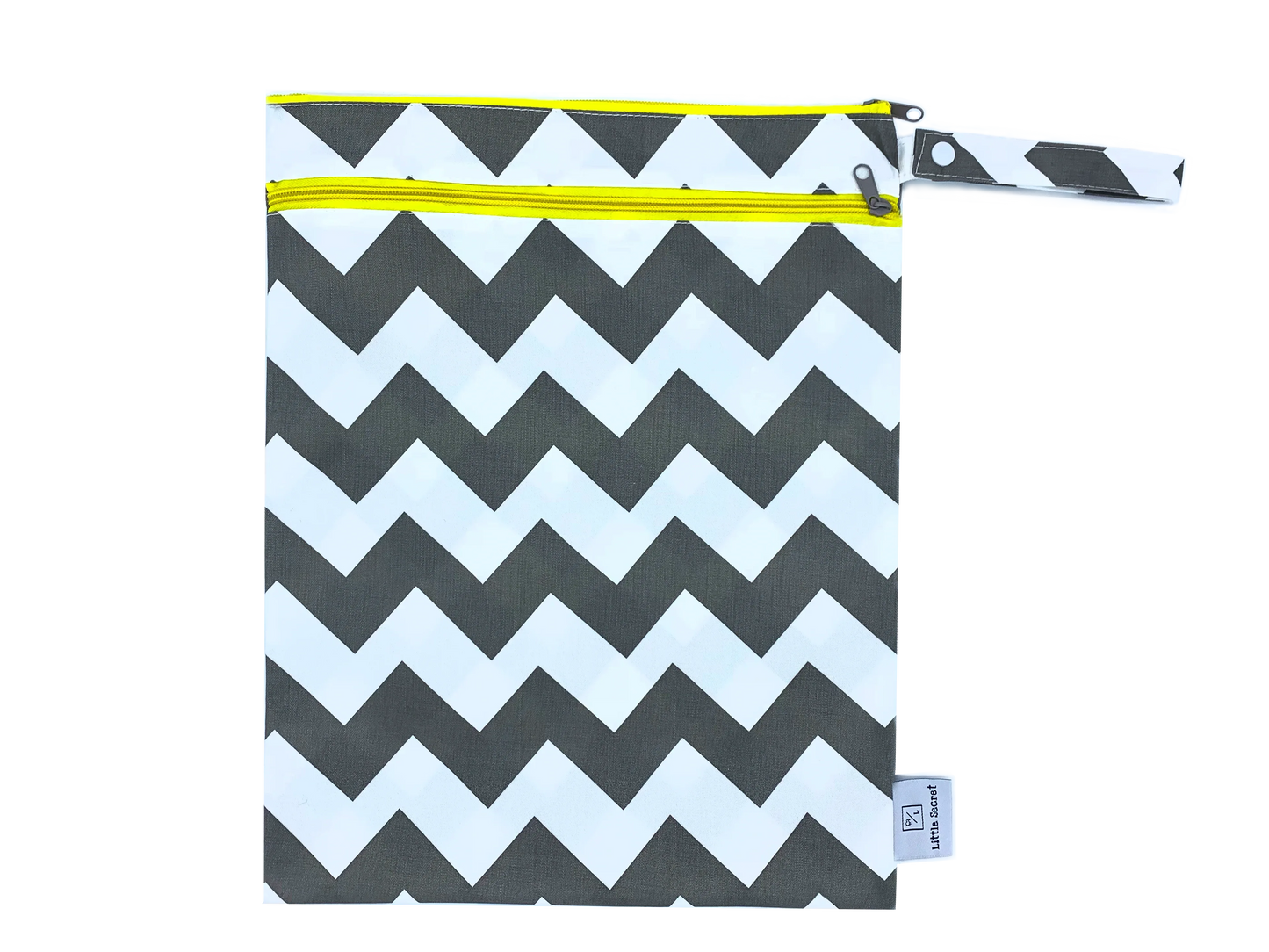 Wet & Dry Bag Gray Chevron.