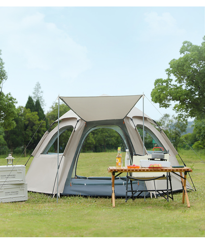 Large Hexagon Double-Layer Waterproof Camping Tent ECOTREK