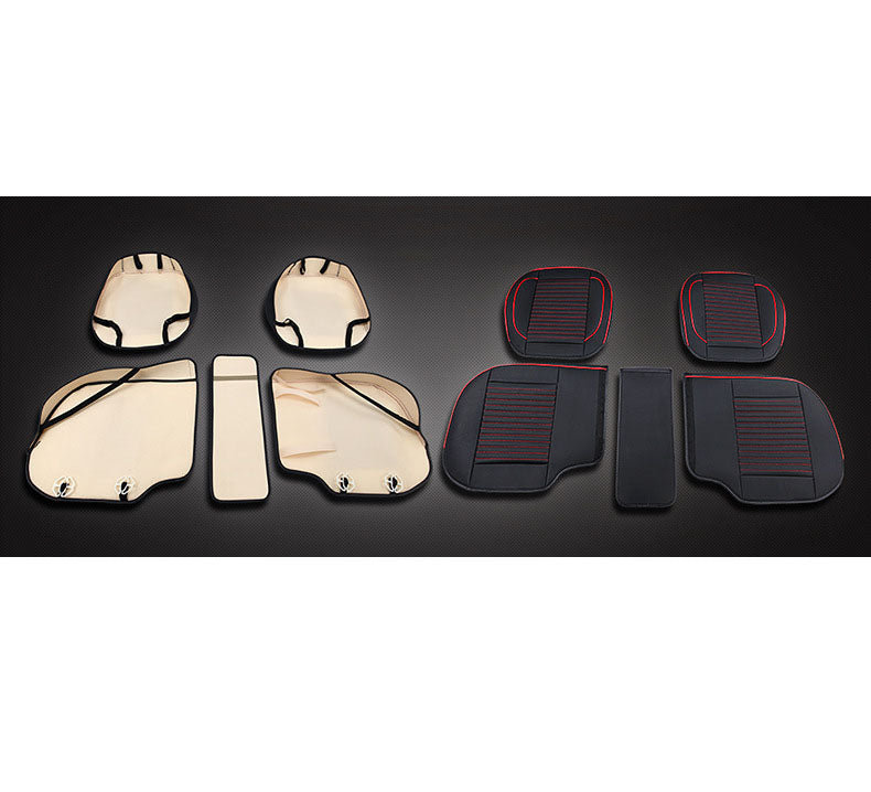 Car Seat Cover Faux Leather Cushion 5 Seater Full Set Front Rear Premium Quality dealonline.co.nz