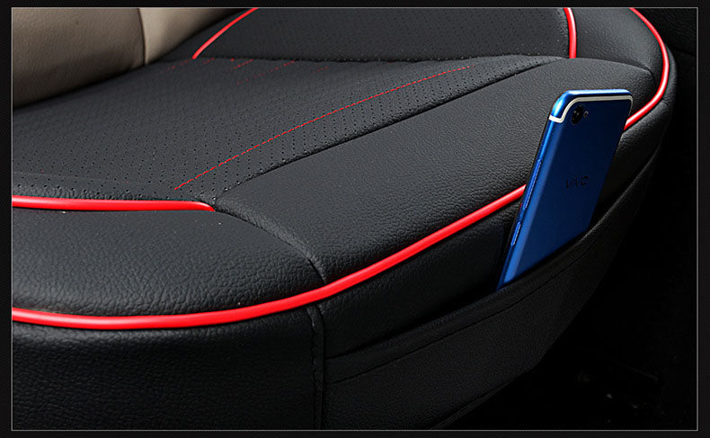 Car Seat Cover Faux Leather Cushion 5 Seater Full Set Front Rear Premium Quality dealonline.co.nz