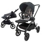 Crown Y – Luxury Reversible Open Bassinet Stroller with Sunshade and Extended Canopy